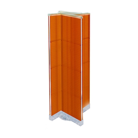 Azar Displays Pinwheel Pegboard Floor Display on Revolving Base. Spinner Rack Stand. 700420-ORG